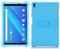 QYiD Funda para Lenovo Tab 4 10 (TB-X304F/N), Funda de Silicona Suave a Prueba de Golpes Protectora Cubrir Cover para Lenovo Tab 4 10.1 Pulgadas Tablet 2017 (Model: TB-X304), Azul Claro
