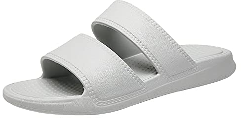 Ciabatte Infradito Pantofola Sandali Pantofole Uomo Scarpe da Casa Leggere per Uomo Scivoli da Bagno-Grey_43