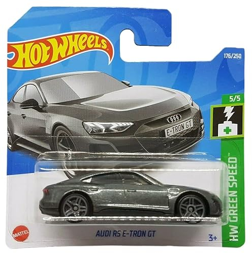 Hot Wheels - Audi RS E-Tron GT - HW Green Speed 5/5 - HCR99 - Short Card - dunkelgrau metallic - Mattel 2022