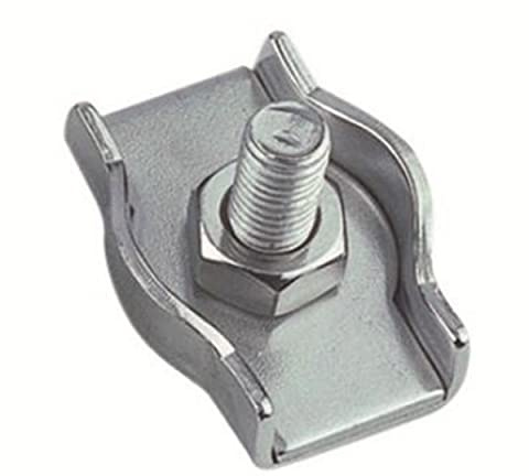 Simplex Drahtseilklemme 8 mm 2 Stück für Drahtseil 8 mm Edelstahl A4 NIRO, AISI 316 Nirosta