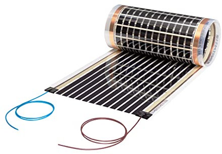 3,0m Mi-Heat Carbon Heizfolie 12V AC/DC 30cm breit 150W/m² - Fußbodenheizung für Wohnwagen, Temperierung von Akkus, Heizung für Terrarium, Brutkasten, Gewächshaus