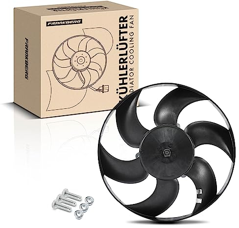Frankberg Ventilateur de refroidissement moteur compatible avec Xsara Break N2 1.4L-1.8L 1997-2000 Partner Combispace 5 G 1.1L-1.8L 1996-2002 Partner Box/MPV 5 G 1.1L-1.8L 1996-2005