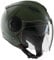 Tucano Urbano casco jet unisex EL'CITY. Casco moto in policarbonato, casco scooter per la mobilità urbana con doppia visiera e ventilazione Clima System. Casco omologato ECE 22.06 Verde opaco Tg. S