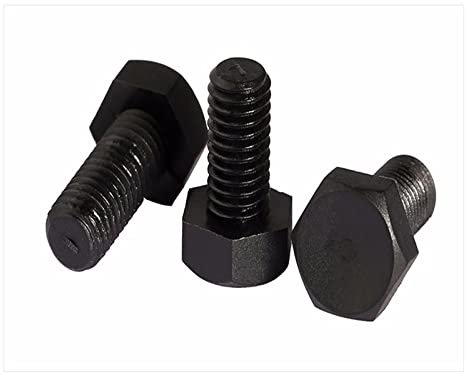RELYA Nylon-Außensechskantschrauben, Sechskantschrauben, schwarz, M3, M4, M5, M6, M8, M10, M12, Kunststoffschrauben, Isolierung, PA66 (Color : A, Size : M6X15 120pcs)