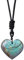 IUPPA Pendentif En Labradorite En Forme De Coeur, Pierre Naturelle 30 Mm, Bijoux Pour Femmes