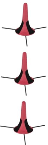 ABOOFAN 3stücke Trumpet Holder Stand Mit Abnehmbaren Faltbaren Metallbeinen Für Blasinstrumente Stabiler Trompetenständer Rot Für Professionelle Musiker Und Trompetenliebhaber