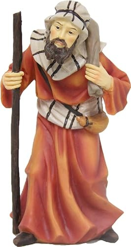 FADEDA Kameltreiber/Höhe:15 cm/handbemalt/detailgetreue Krippen Figuren - Weihnachten Tisch Dekoration Krippe Zubehör