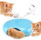 Migipaws elektrisches Katzenspielzeug,interaktiver Plüsch-Schwanz mit Katzenminze,quietschendes Versteckspiel in einem Mäuseloch, intelligentes Spiel für Kätzchen, Unregelmäßige Bewegung