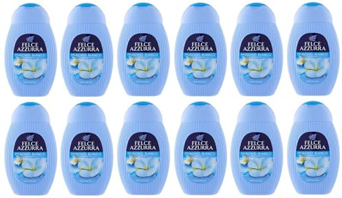 12x Felce Azzurra Muschio Bianco Gel da Doccia - Doccia Gel Bagnoschiuma 250ml