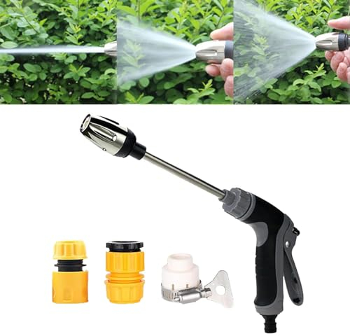 Turbo Washer Für Gartenschlauch, Turbowasher, Hochdruckdüse für Gartenschlauch,Ultra Washer Verstellbarer Wasserdurchfluss,Turbowasher Power Hochdruckreiniger für Jeden Gartenschlauch (1 Stücke)