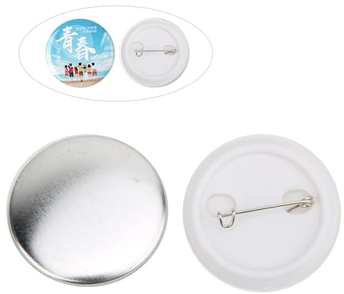 Buttonrohlinge 37 mm, 100 Sets für DIY-Buttonherstellung | Bastelmaterial, Anstecknadeln, 37 Mm Kompatibel, DIY-Projekte, Manuelle Herstellung, 100 Sets, Kreativbedarf