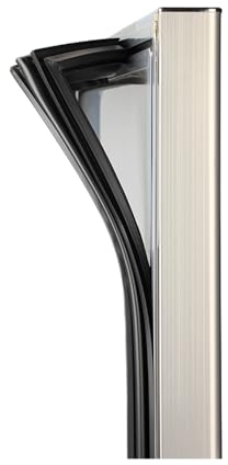 NBEST Universal Türdichtung Magnetdichtung Gummidichtung Dichtung zum Einschrauben in Kühlschrank,Schwarz