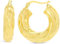 ARS-ARGENTI Creolen Ohrringe Damen Mädchen Sterling Silber 925 Gold 18K - hypoallergen (Edle breite Creolen für den perfekten Sommer-Look ADDISON Edelstahl 18K vergoldet 30x1mm)
