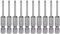 HARFINGTON 10pcs #00 Phillips Screwdriver Bit PH00 1/4 Hex Shank 2 (50mm) Long Magnetic S2 Steel Industrial Grade Screw Driver Bit Cross Head Electric Drill Bits 0.098 (2.5mm) Rod