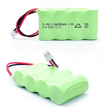 HUBATS Lot de 2 piles rechargeables NiMH 2/3AA 300 mAh 4,8 V pour répulsif à insectes