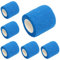LJFEA 6 Rouleaux Bandage Autoadhésif Cohésifs Bande Cohésive Bandage Medical Sports Bande Elastiques Pansements Adhésifs pour Doigt Mains Pieds Poignets (Bleu)