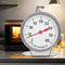 Stainless Steel Oven Thermometer, Kitchen Digital Dial Oven Thermometer, 0-400℃ Gas Oven Temperature Gauge Oven Temp Monitor