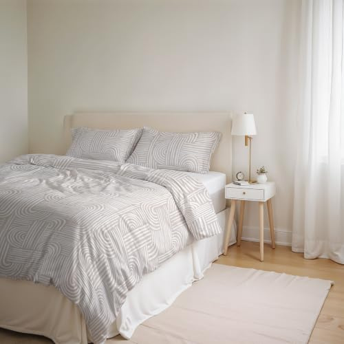 Italian Bed Linen Ida Cotton Double Duvet Cover Set, Made in Italy – Duvet Cover Set – Duvet Cover 250 x 200 cm with Double Flap and 2 Pillow Cases (Double, Diana)