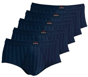 SCHÖLLER 5er Pack Herren Slip mit Eingriff Baumwolle 170-45-420