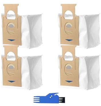 Compatibile con Compatibile con Yeedi Vac Hybrid/Vac Max/Vac 2 / Vac 2 PRO/Vac Station Robot aspirapolvere Parti Principale Spazzola Laterale Filtro Mop Rag Sacchetto for la Polvere(4 Dust Bags)