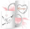 SMARTEON Tasse personalisiert | Kinderhände mit Namen als individuelles Geschenk für Mama als Andenken oder Fotogeschenk für Mutter und Kinder, Bedruckte Tasse (Mama)
