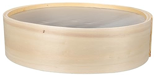 Ipetboom Setaccio per Farina in Legno Setaccio Manuale per Polvere Utensile per Cottura per Farina