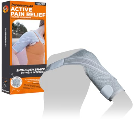 Incrediwear Shoulder Brace for Men and Women – Shoulder Support Brace Supports Shoulder Recovery & Shoulder Pain Relief, Reduces Inflammation and Swelling, Designed for Left & Right Shoulder (Medium)