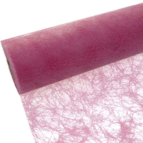 Sizoflor Tischband - 25 Meter Rolle + 100 Dekodiamanten Gratis (30cm Breite, Rosa)