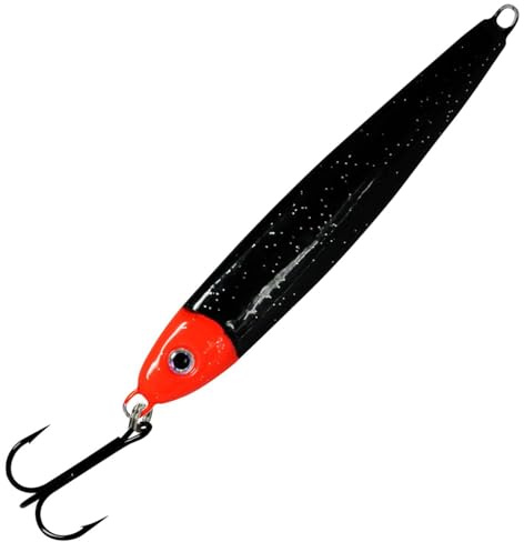 Dieter Eisele Power Select Pilker Black Panter UV, Gewicht / Länge / Hakengröße:185g - 15.5cm - Gr. 4/0