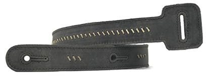 Anthology Gear Jumbo Tongue Full Grain Leather Guitar Strap Extension, No Quarter, Jumbo