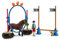 SCHLEICH 42482 Pony Agility Rennen, ab 3 Jahren, Farm World - Spielset, 22 Teile