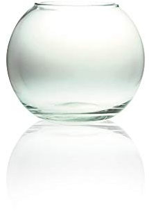 Edwanex Glasvase/Fischschale, rund, 5 l, transparent