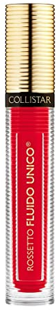 Collistar Unico flüssiger Lippenstift, n.10 Mat Red, mit weicher, extremer Halt, mit grafischem Präzisionsapplikator, feuchtigkeitsspendende und Anti-Aging-Formel mit Hyaluronsäure und Kollagen, 2,5 g