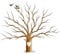 bdrsjdsb Hochzeit Fingerabdruck Baum Malerei Gästebuch Alternative DIY Signatur Leinwand Poster
