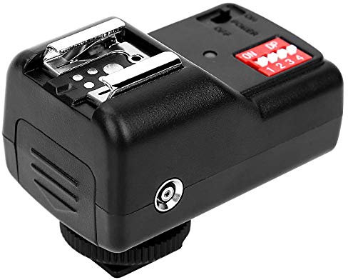 Qinlorgo 433MHZ 16 Channel Wireless Flash Trigger Set : 1 Transmitter 3 Receivers 1 Sync Wire Cable for Canon, Nikon, Pentax, Sigma, Vivitar and Other Flash Units with Universal Hot Shoe