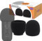 Blue Yeti Cover Foam Windscreen - Professional Pop Filter for 2.5 Inch Diameter Microphones Sponge Mic Cover 2Pcs