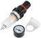 Kuuleyn Air Filter Regulator,1/4 Air Compressor Filter Regulator Water Pressure Moisture Trap Separator Cleaner Tool