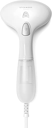 Steamery Handheld Clothes Steamer Cirrus 1, 1500W, Heat Up in 30 Seconds, Portable Travel User Friendly Wrinkles Remover, White