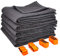 Kortpacks Lot de 5 couvertures de meubles de qualité supérieure env. 520 g/m² – Noir, 183 x 203 cm + 1 sangle de transport gratuite