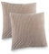Kuscheli® 2er Set Kissenbezug im Doppelpack Cashmer Touch Fleece Kissenhülle, Sofakissen Kopfkissenbezug Kissenbezüge Couchkissen, Farbe:Taupe, Größe:2X 40x40 cm