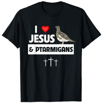 Armbanduhr mit Aufschrift I Love Jesus and Willow Ptarmigans, Alaskan State T-Shirt