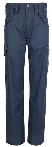 Fort - Combat Trousers - Cargo Trousers - Navy, Size 52W / 31L - Work Trousers for Men - Multi Pockets - Removable Drawcords - Mens Work Trousers