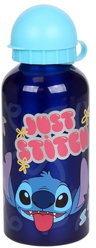 DISNEY Stitch bouteille/gourde en aluminium, bleu 400ml