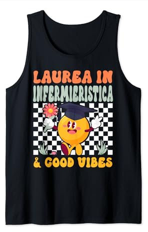 Uomo Regalo Di Laurea Infermieristica Retro Gadget Scherzo Laurea Canotta