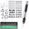 60PCS Electric Engraving Tool Kit, USB Cordless Rechargeable Engraving Pen Mini DIY Engraver Pen Rotary Tool for DIY Art Carving Glass Wood Metal Stone Plastic Nails Jewelry