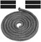 Flintronic Kamindichtung Ofendichtschnur, Feuerfeste Glasfaserschnur Kamin Dichtband Hitzebeständig Bis 600 °C (Φ: 12 mm, Länge 2.5m) Türdichtung für Viele Kamin Smoker Ofenkaminofen Modelle