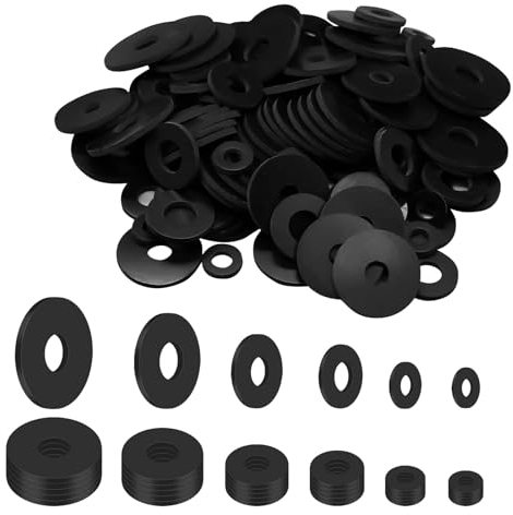 Gummi Unterlegscheiben150PCS,Unterlegscheiben Gummi,Gummitülle,Unterlegscheiben Gummi,Sortiment Von Unterlegscheiben M5 M6 M8 M10