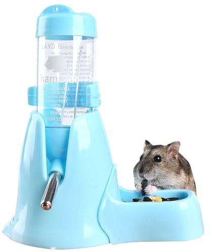 SinChic Bouteille d'eau Alimentaire pour Hamster, Distributeur d'eau pour Petits Animaux 3 en 1, Conception de Nidification, 80ml, pour Cochon d'Inde, Hamster