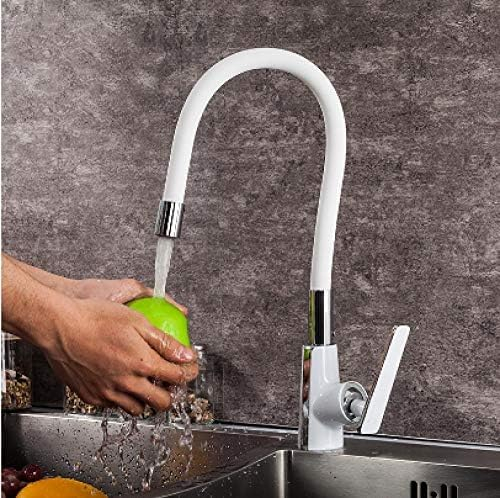 Genérico Grifo de la Cocina,Grifos de Cocina Grifos de Cocina con diseño de Goma Grifos de Cocina con rotación de 360 Grados Grifos de Cocina con una Sola manija Grifos de Cocina