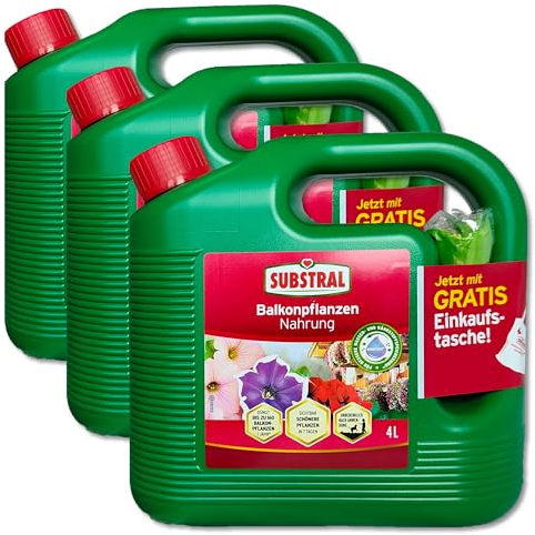 Substral 3 x 4 L Balkonpflanzen Nahrung Dünger